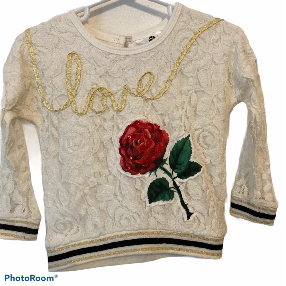 PL Kids Flower Lace Top Size 18 Medium